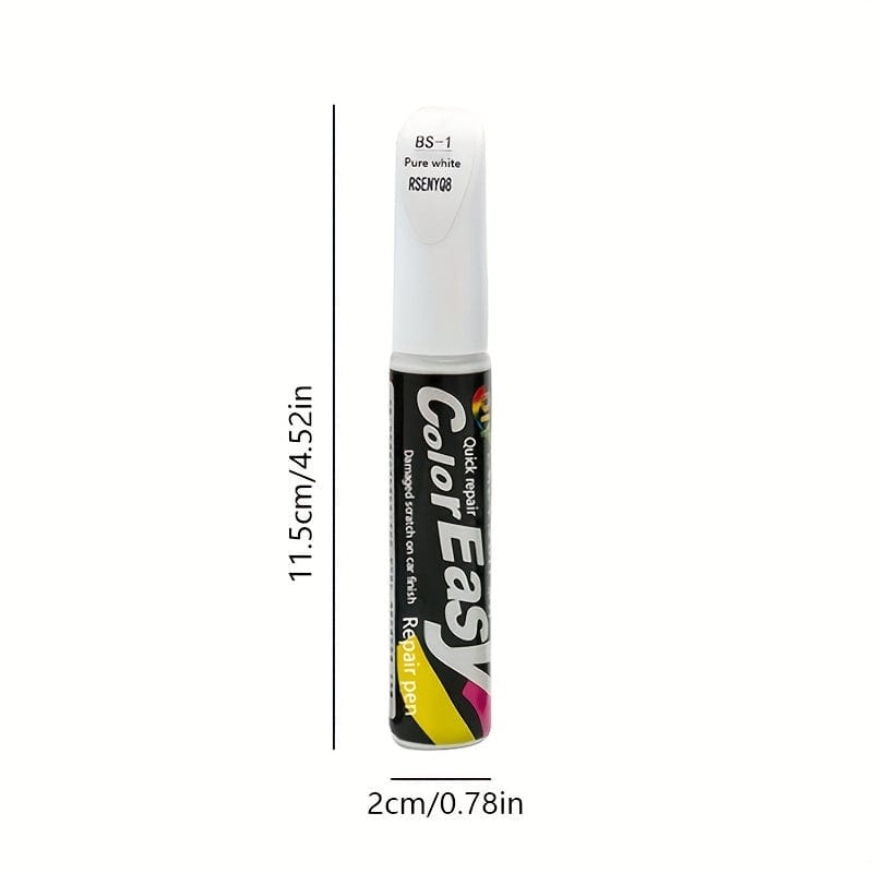 1pc Car Touch-up Pen: Instantly Remove Scratches With Pearl White, Black, And Silvery Paint!