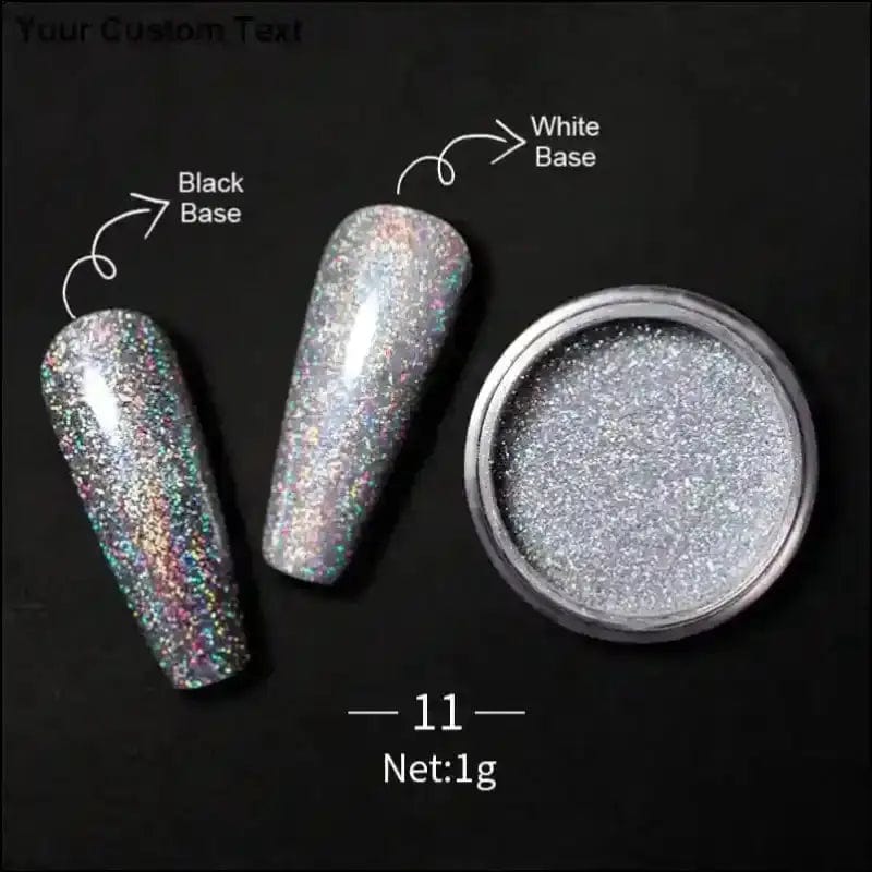 1 Box Hot Sale Holographics Nail Powders Laser Shiny