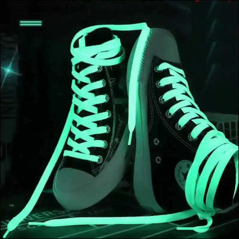 1 Pair 100CM Luminous Shoelaces Flat Sneakers Canvas Shoe