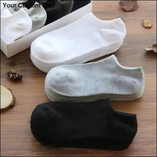 10 Pairs Women Breathable Sports socks Solid Color Boat