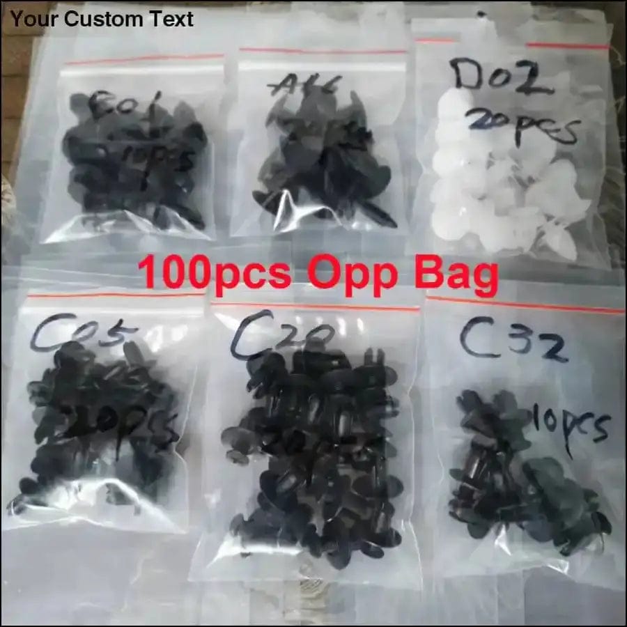 100pcs Mixed Auto Fastener Clip Car Body Push Retainer Pin