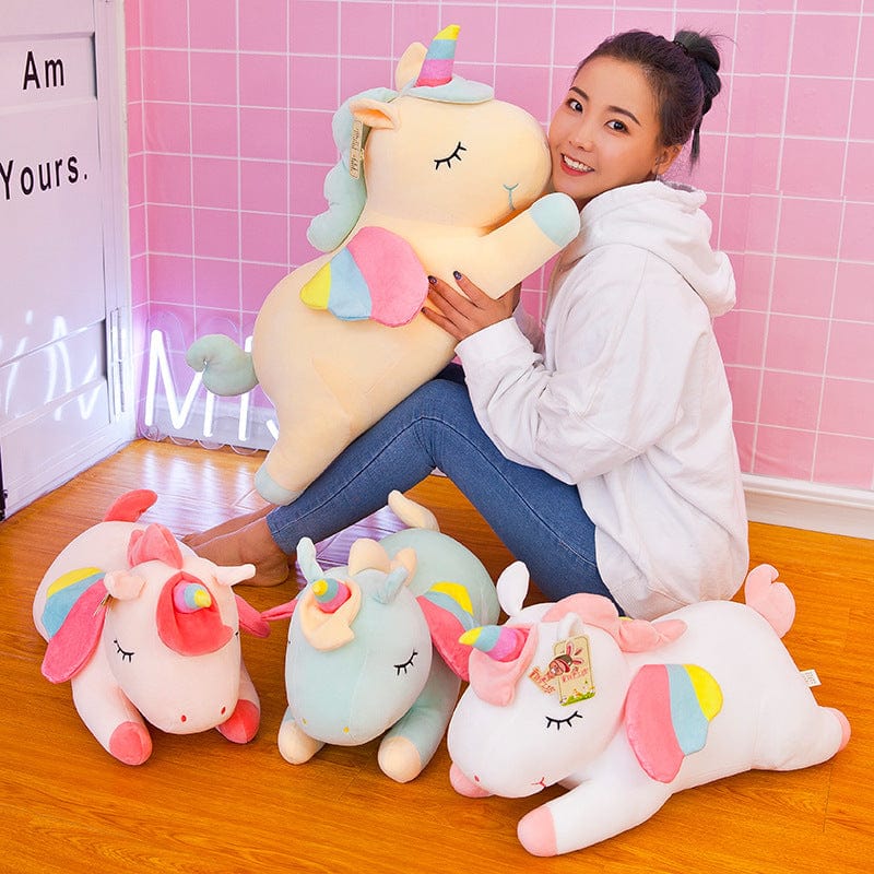 Manufacturer specializes in angel unicorn doll rainbow pony ins network red hanging plush toy doll doll