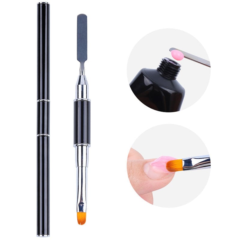 Cross-border double-headed two mensic well-speaking strokes toned toned hook rod multi-function nail pen wholesale