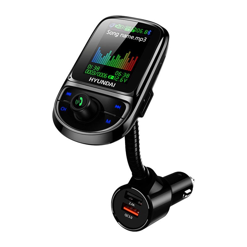 New C85 car MP3 Bluetooth player multi-function QC3.0 car charger color screen car FM emission MP3