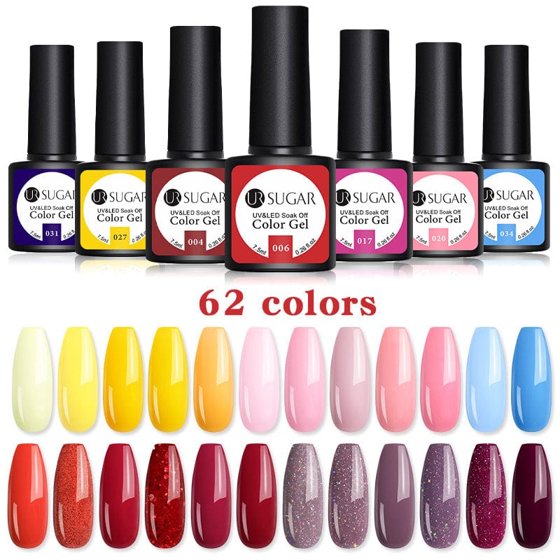 UR SUGAR cross-border manicure pure color nail polish phototherapy nail glue solid color nail polish 122 color barbie glue