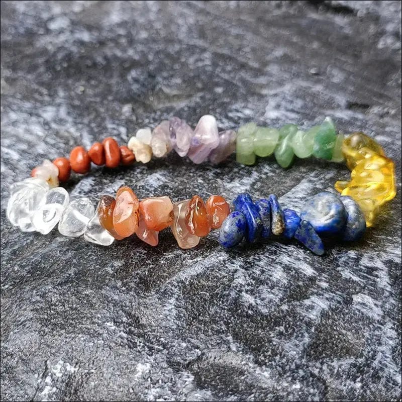 11pcs/Set Natural Healing Crystal Stone Chakras Bracelet