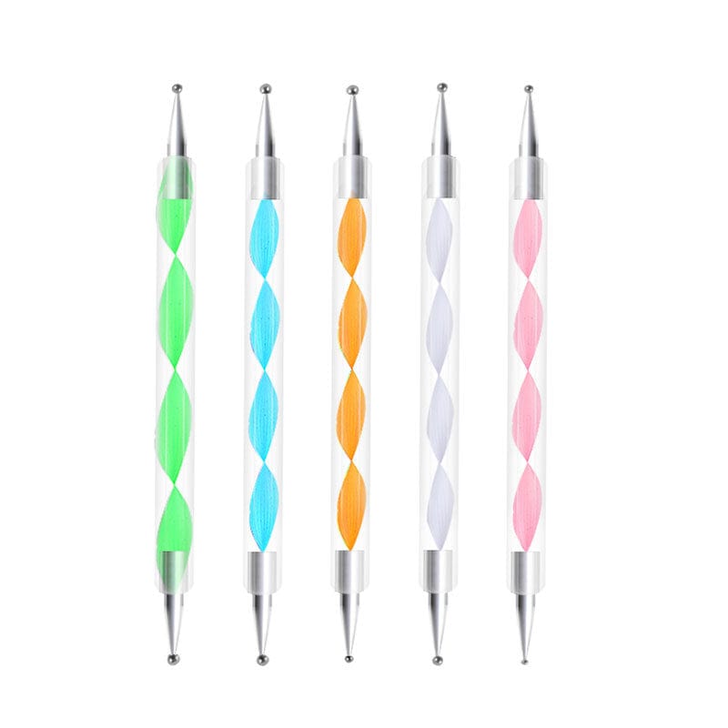 Nail brush 5 sets of nail nails drill pen double head nails acrylic point diamond pen manufacturers wholesale