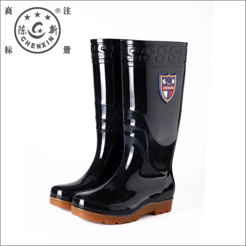 1388 Chen Xin warm rain boots water shoes men’s high tube