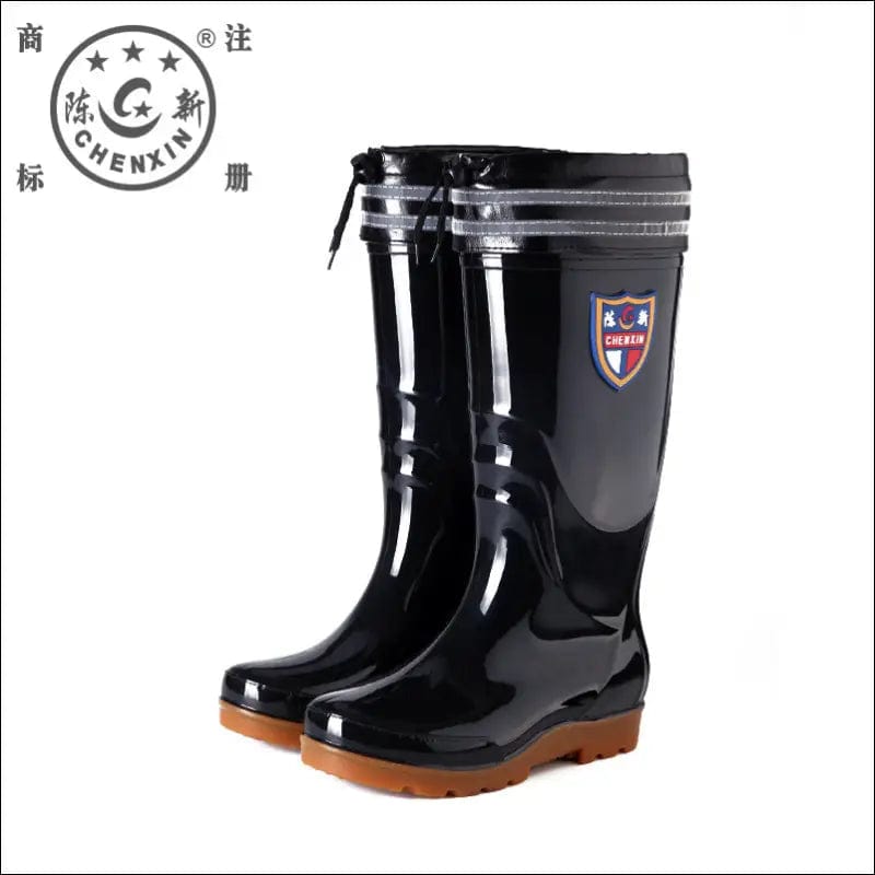 1388 Chen Xin warm rain boots water shoes men’s high tube