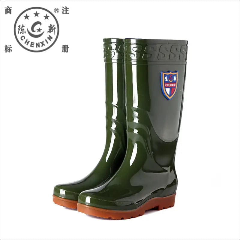 1388 Chen Xin warm rain boots water shoes men’s high tube