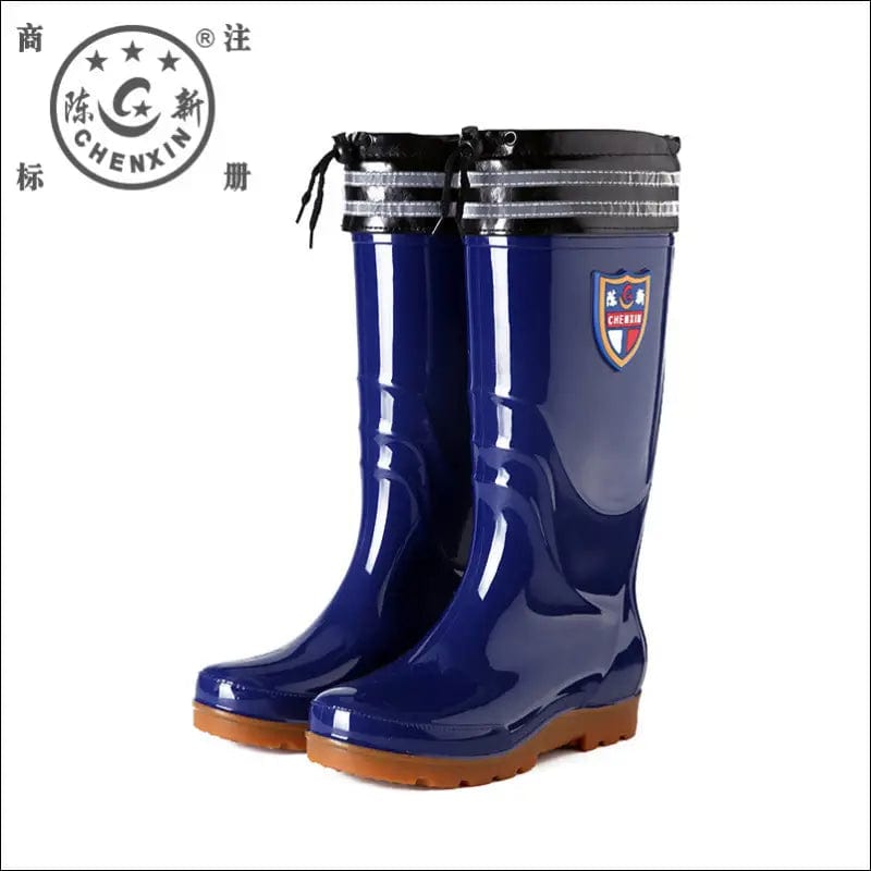 1388 Chen Xin warm rain boots water shoes men’s high tube