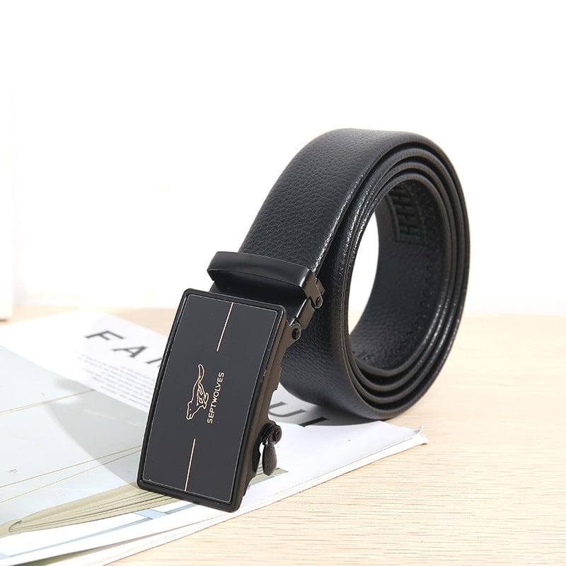 New Leather Wholesale Men's Belt Auto Gongzi Business Belt Live Belt Men's Socket Source Belt