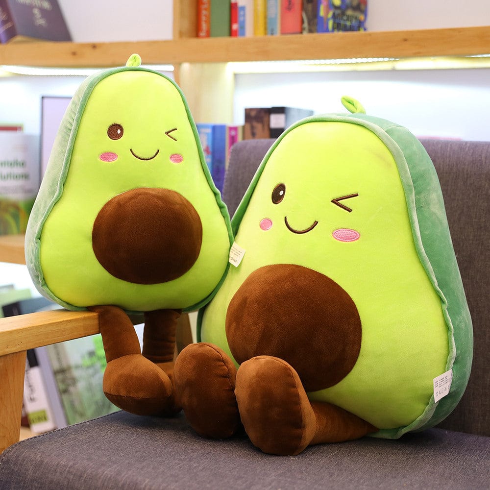 Net red with paragraph INS avocado pillow plush toys cute creative fruit cloth doll lean men and women gift