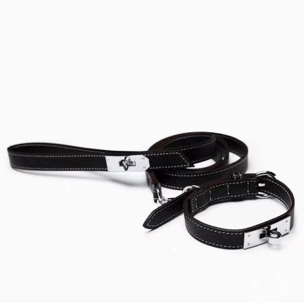 Cowhide Dog collar Adjustabledog accessories pet item Small dog Acollar perro mascotas Puppy Leash Collar perro