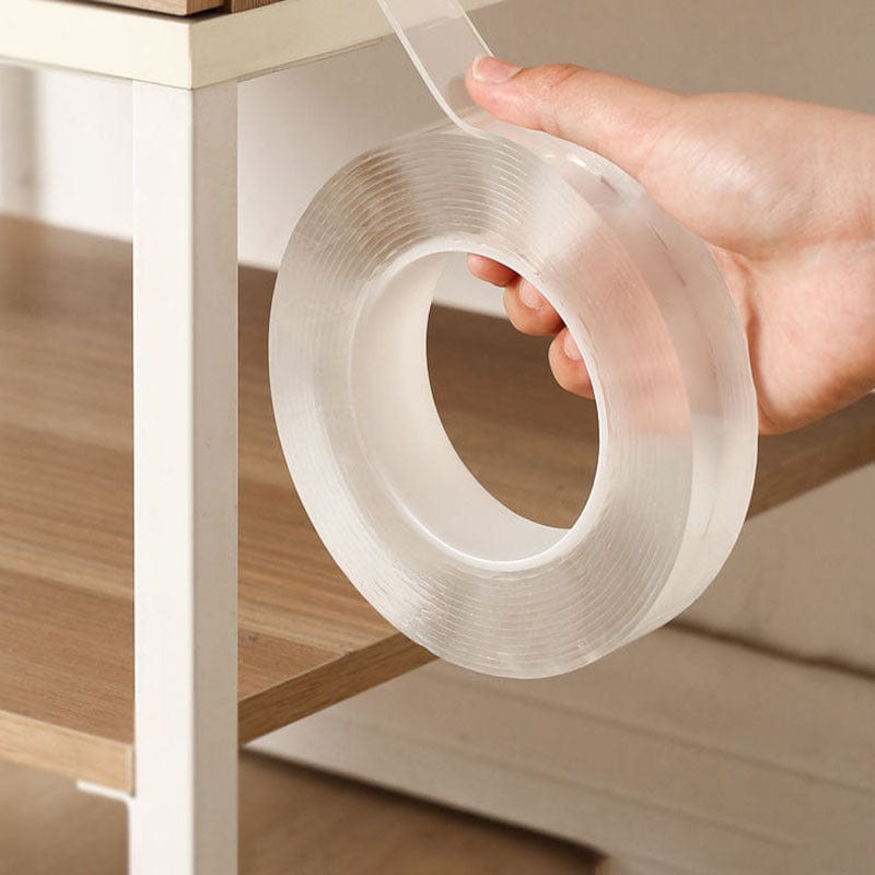 Revolutionize Your Home Decor with Transparent Nano Tape: Washable, Reusable, and Removable!