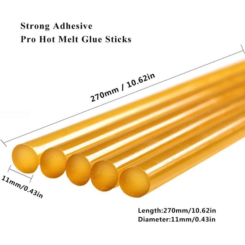 10pcs Yellow Glue Sticks: Paintless Dent Repair Tool Set For Hot Glue Gun Car Repair Dent Remover
