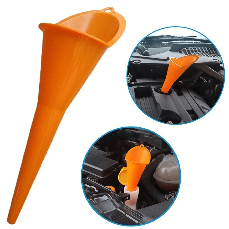 Motorcycle Long Stem Funnel Gasoline Oil Fuel Filling Tools Anti-splash Plastic Funnel Motorcycle Refueling Tools Auto Accessories