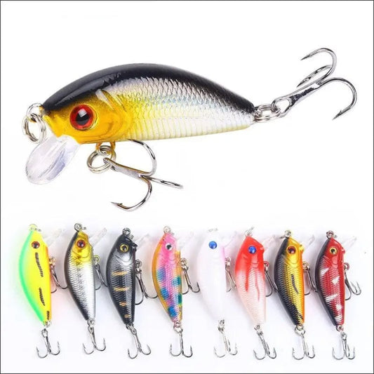 1PCS Minnow Fishing Lure 50mm4.2g Topwater Hard Bait Wobbler