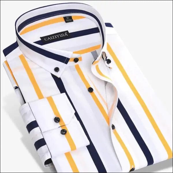 2017 New Fashion Designer Contrast Multi-Striped Casual Men