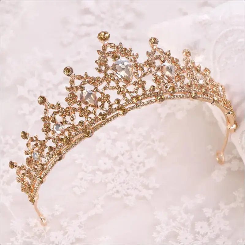 2019 New Fashion Baroque Luxury Crystal AB Bridal Crown