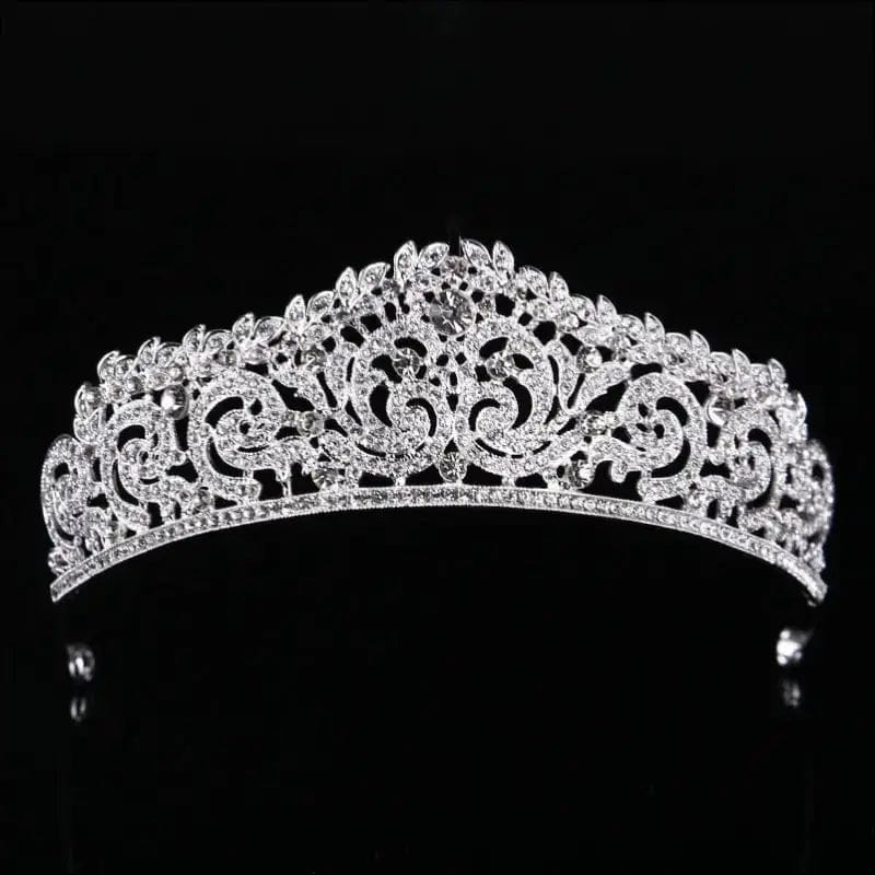 2019 New Fashion Baroque Luxury Crystal AB Bridal Crown