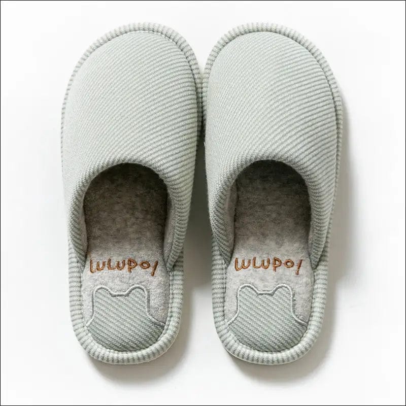 2020 new home cotton slippers female autumn and winter
