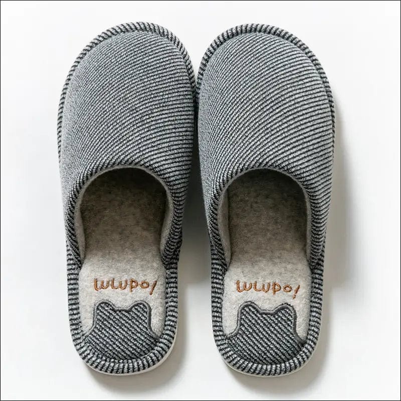 2020 new home cotton slippers female autumn and winter