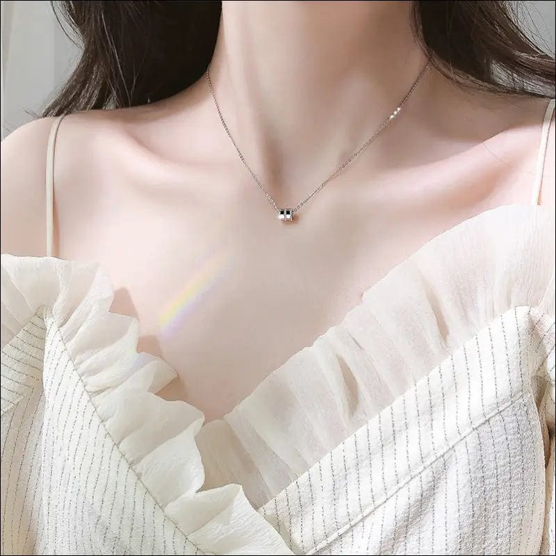 2020 new type chain 925 silver short clavicle temperament