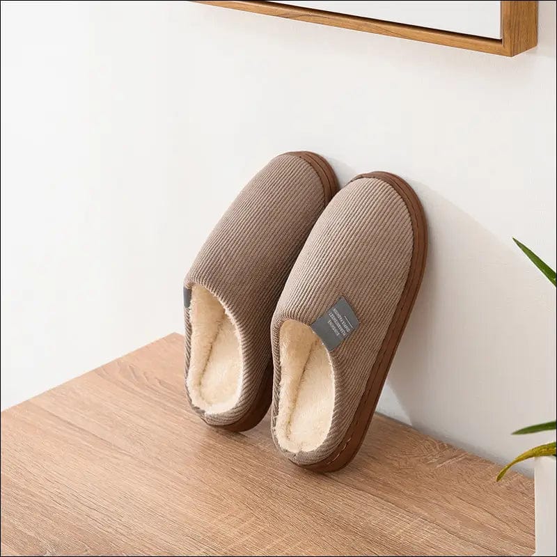 2020 Winter Cotton Slippers Couple Home Indoor Drag Warm