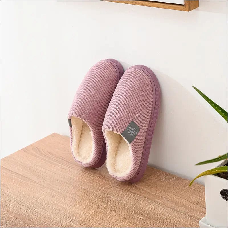 2020 Winter Cotton Slippers Couple Home Indoor Drag Warm