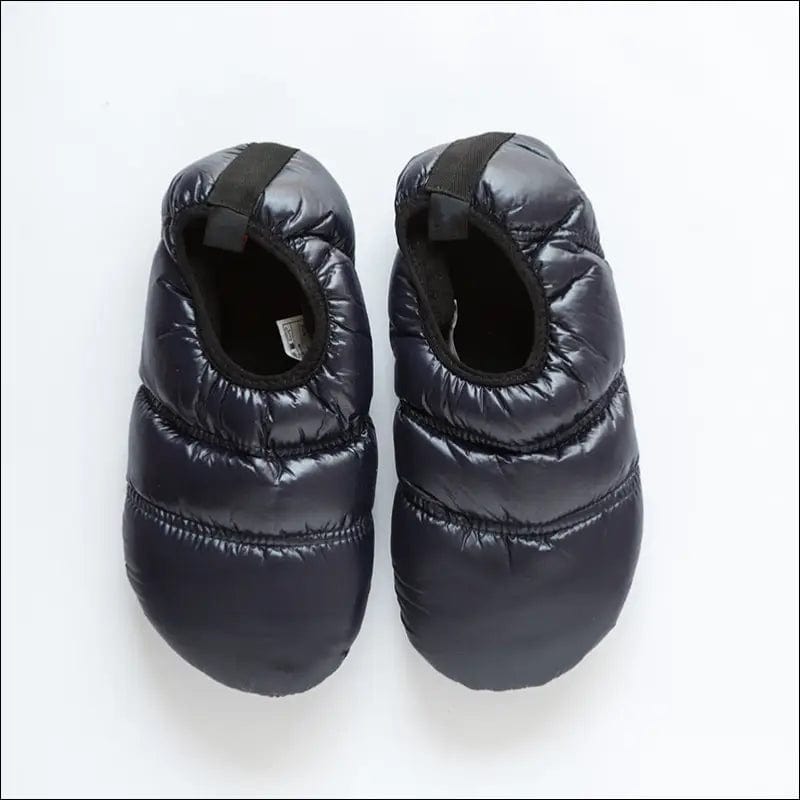 2020 winter multi-color waterproof down cotton slip shoes