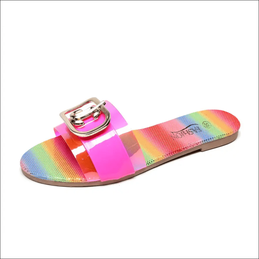 2021 Amazon Explosive Sandals Square Buckle Large Size Water