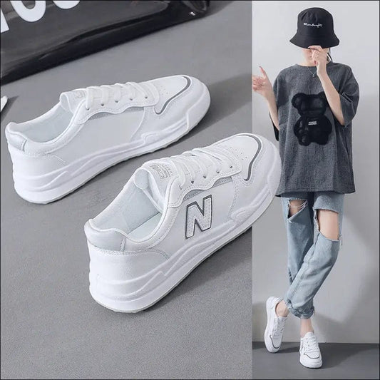 2021 autumn new sports shoes female INS student street shoot