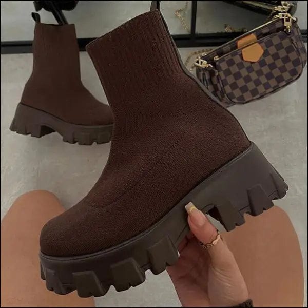2021 Autumn Winter New Couple Socks Shoes Women Thick-soled