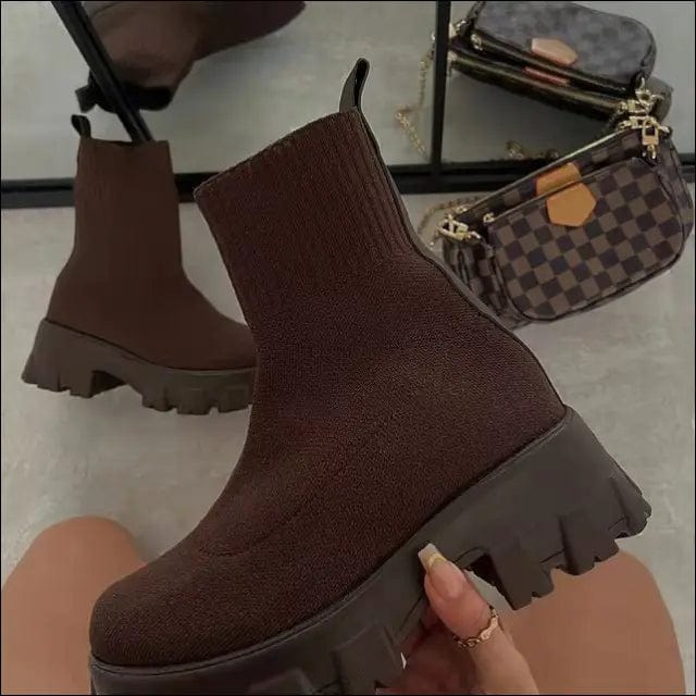 2021 Autumn Winter New Couple Socks Shoes Women Thick-soled