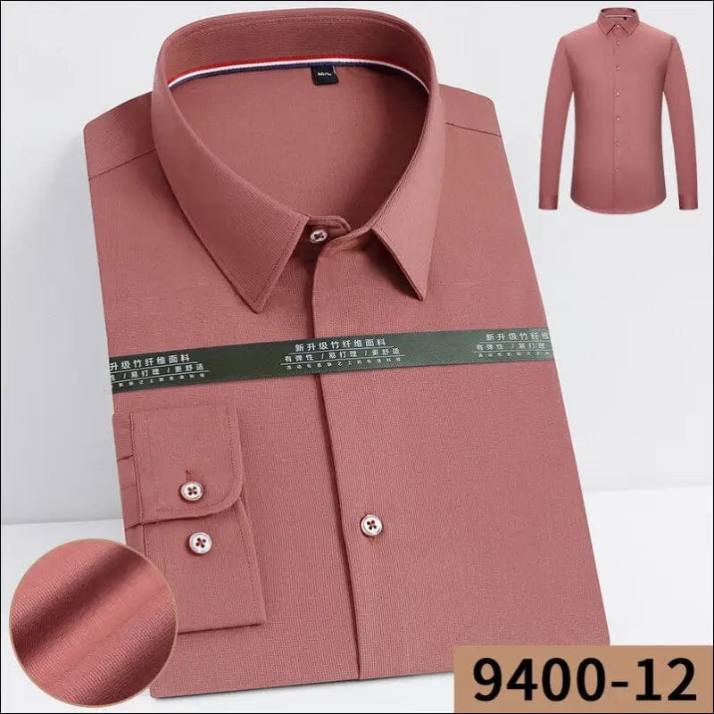 2021 New Men’s Fashion Bamboo Fiber Dress Shirts For Man