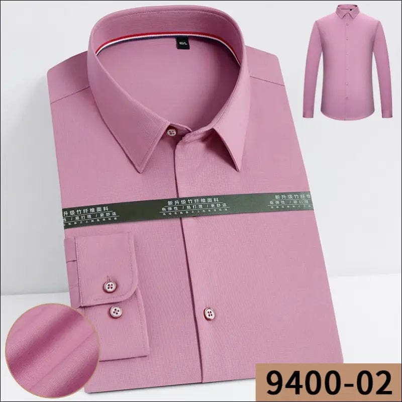 2021 New Men’s Fashion Bamboo Fiber Dress Shirts For Man