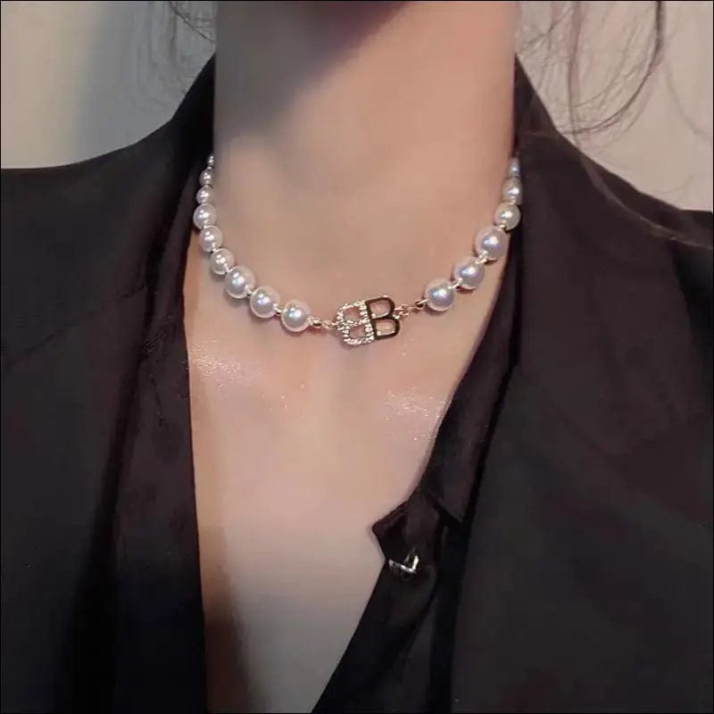 2021 new necklace female clavicle chain INS hip hop light