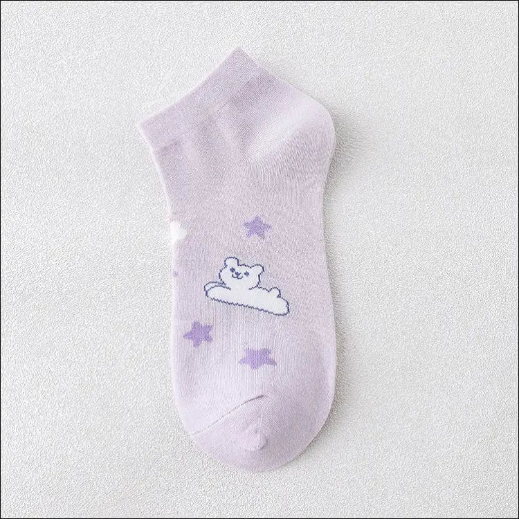 2021 new sock female spring and summer thin cotton boat