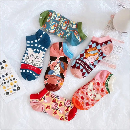 2021 spring and summer new women’s socks cotton personality