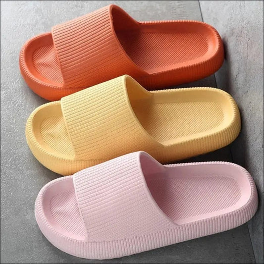 2021 Summer Thick Platform Bathroom Home Slippers Women