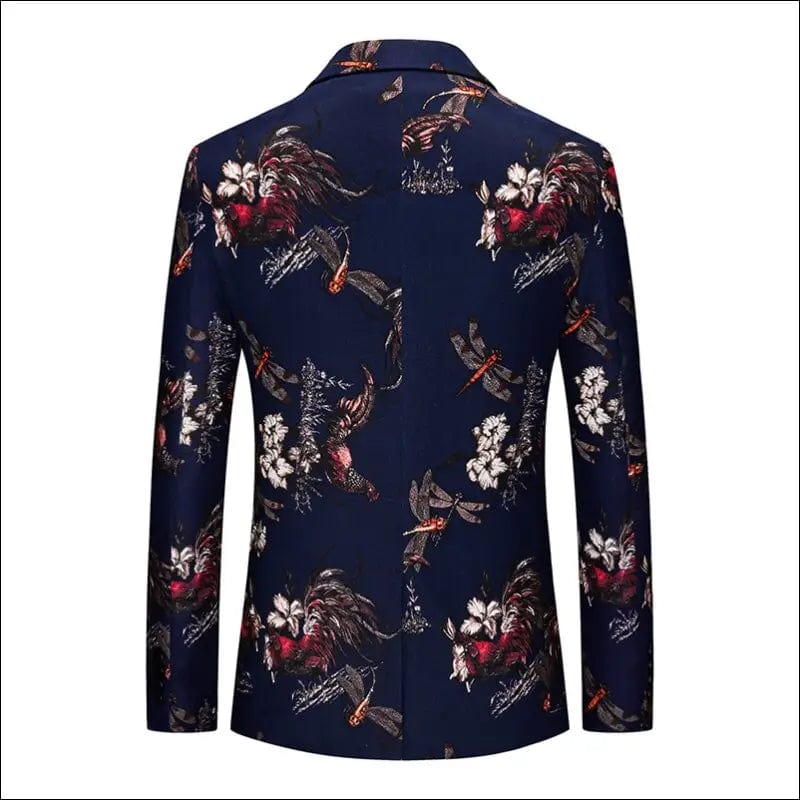 2022 British Style Men Version Printed Perform Blazer