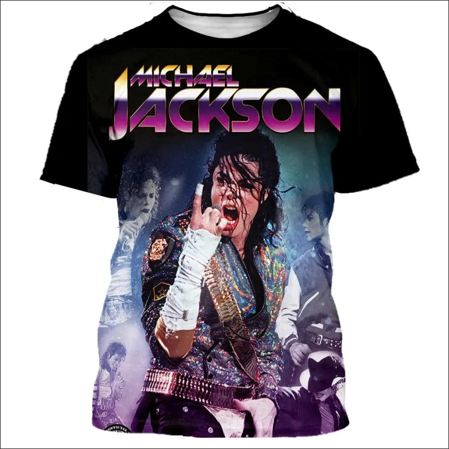 2022 klassische Michael Jackson Men’S 3d Gedruckt T-Shirt