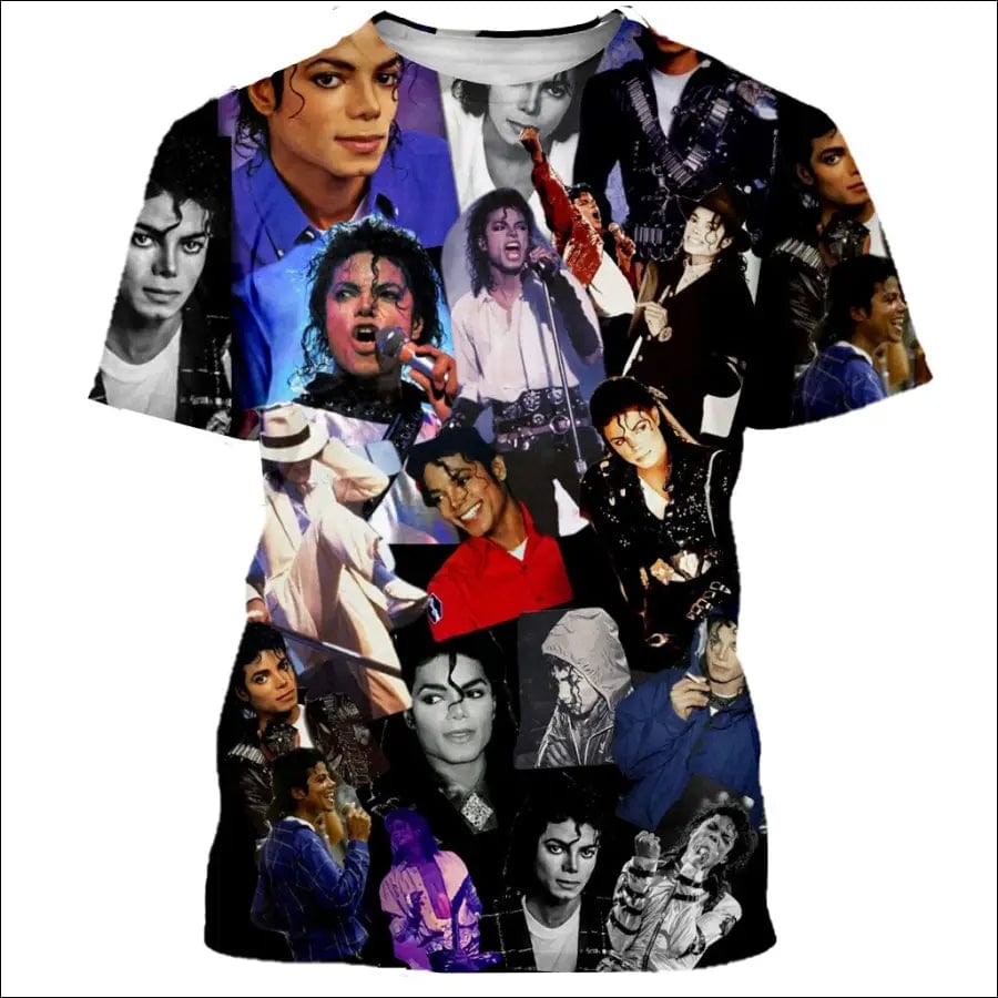 2022 klassische Michael Jackson Men’S 3d Gedruckt T-Shirt