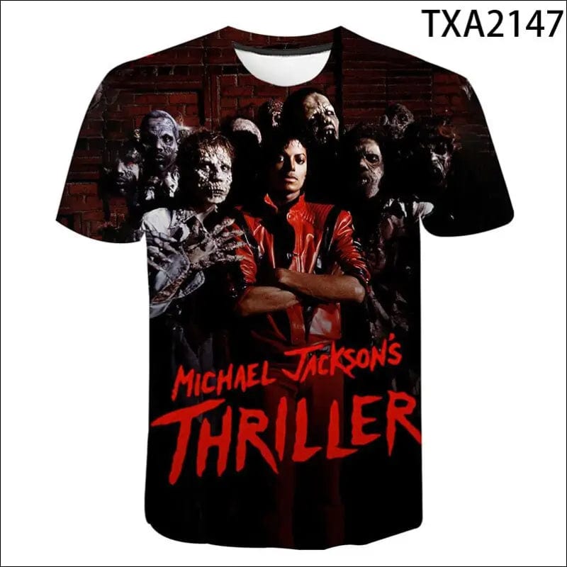 2022 klassische Michael Jackson Men’S 3d Gedruckt T-Shirt