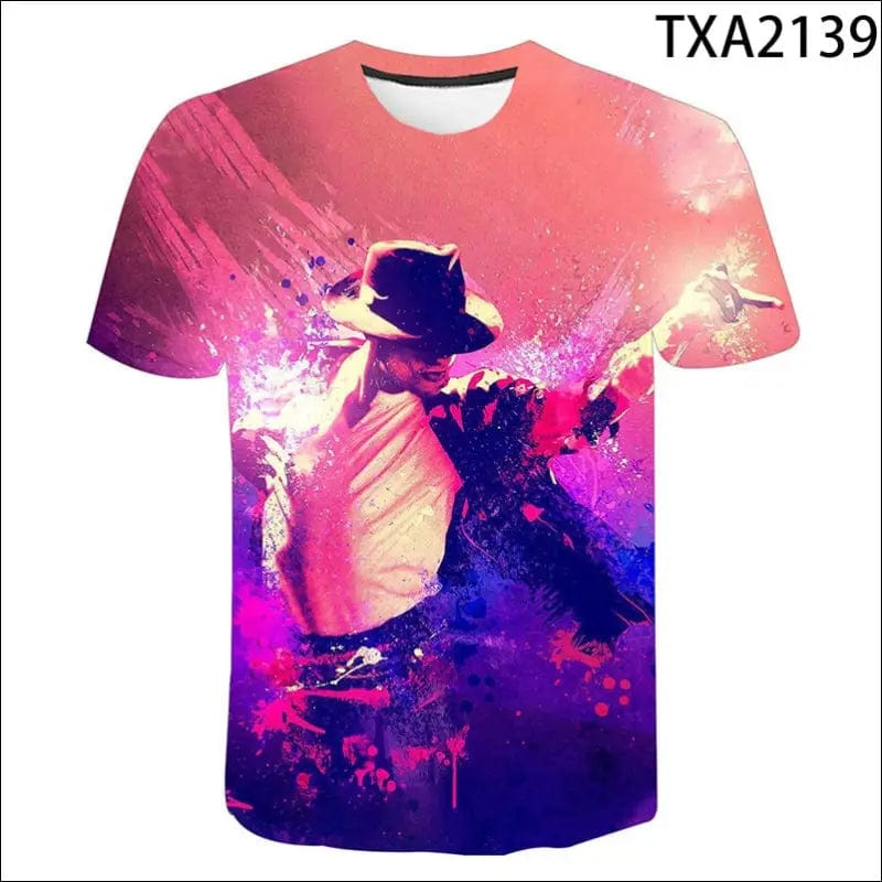 2022 klassische Michael Jackson Men’S 3d Gedruckt T-Shirt