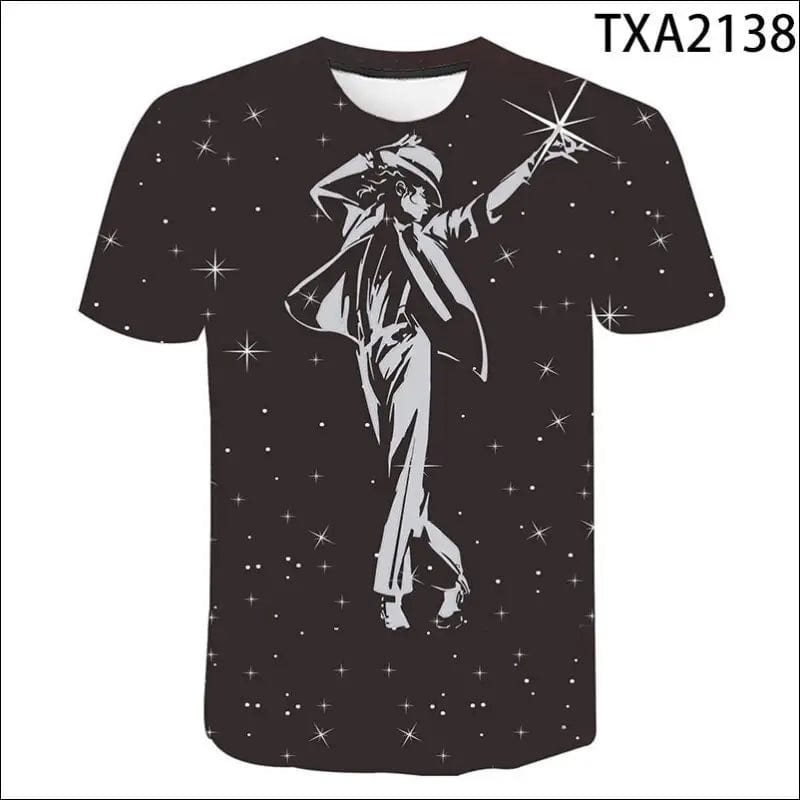 2022 klassische Michael Jackson Men’S 3d Gedruckt T-Shirt