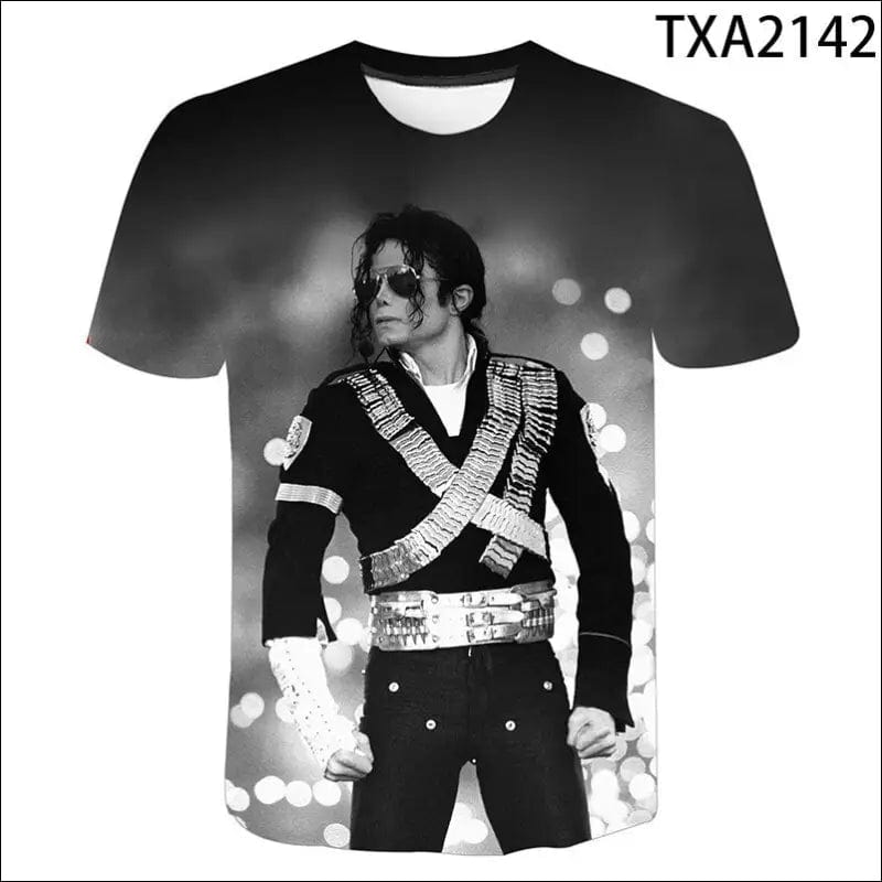 2022 klassische Michael Jackson Men’S 3d Gedruckt T-Shirt