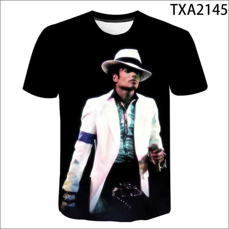 2022 klassische Michael Jackson Men’S 3d Gedruckt T-Shirt
