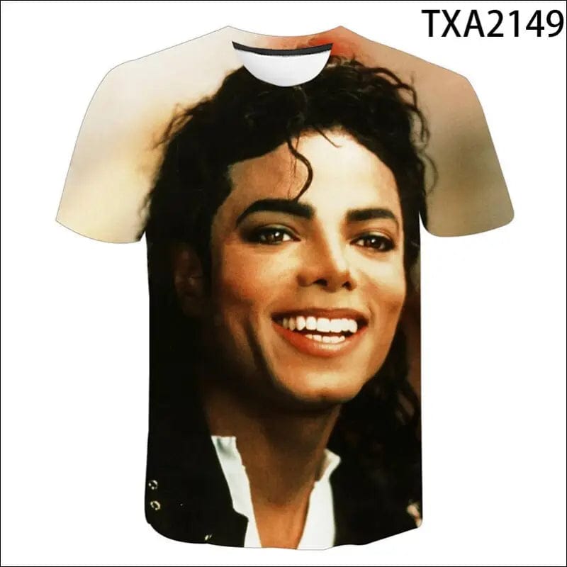 2022 klassische Michael Jackson Men’S 3d Gedruckt T-Shirt